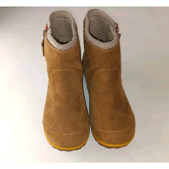 Sorel Meadow Women’s sz 8.5 Tan Brown Zip Waterproof Suede Boots NL2189 287 - Picture 4 of 14